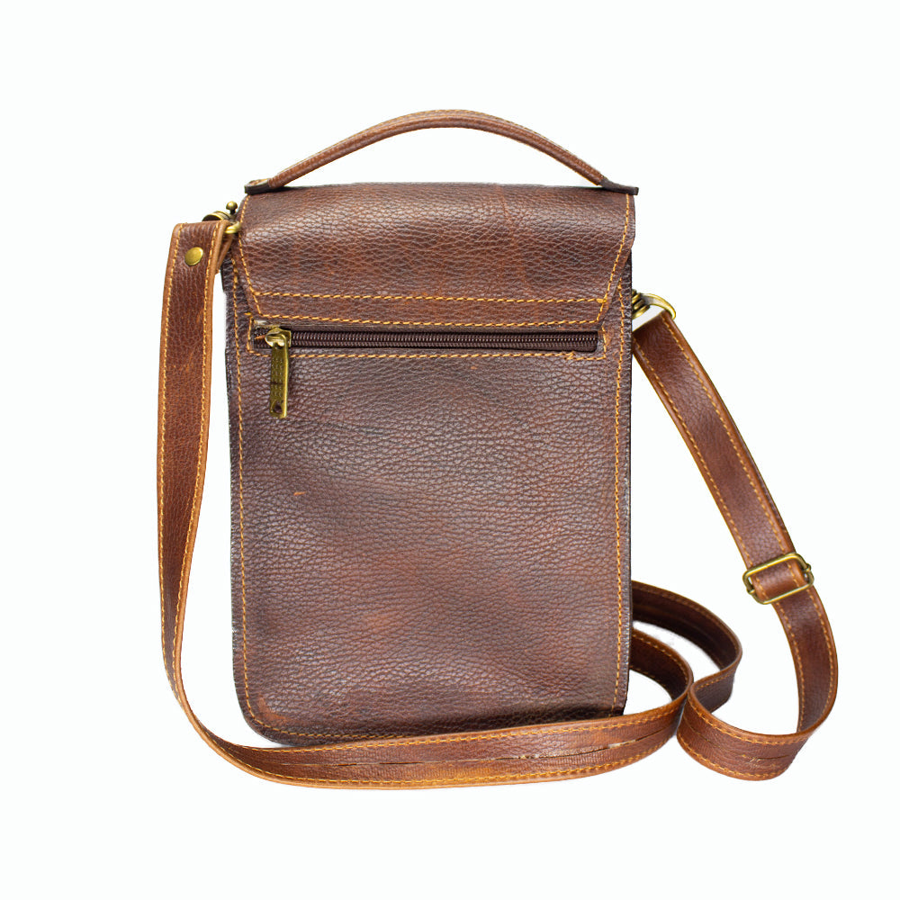 Large Dark Brown Men's Backpack