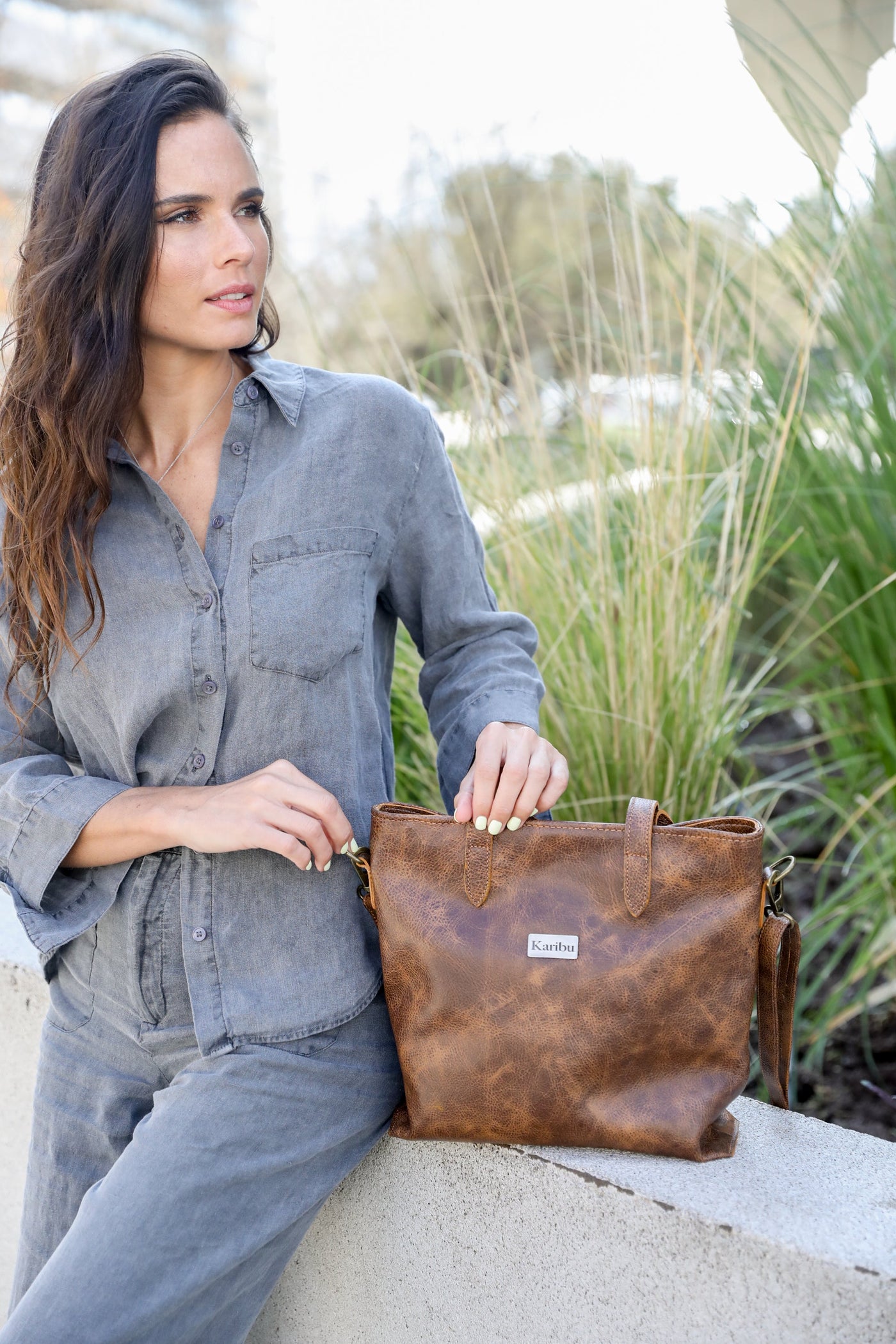 Kika Coffee Marbled Wallet