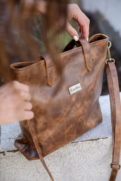 Kika Coffee Marbled Wallet