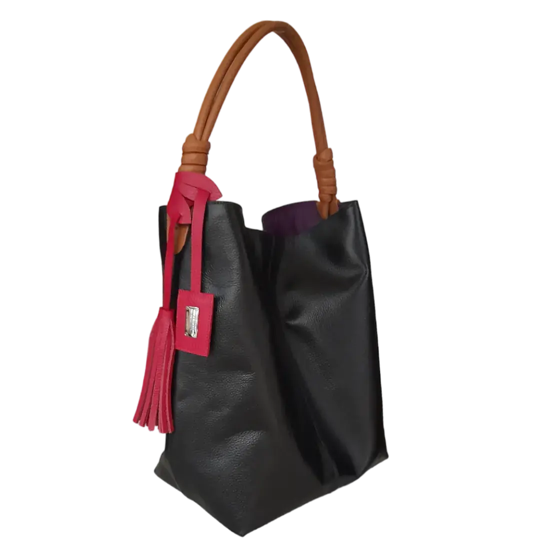 Leah Black Women's Leather Handbag