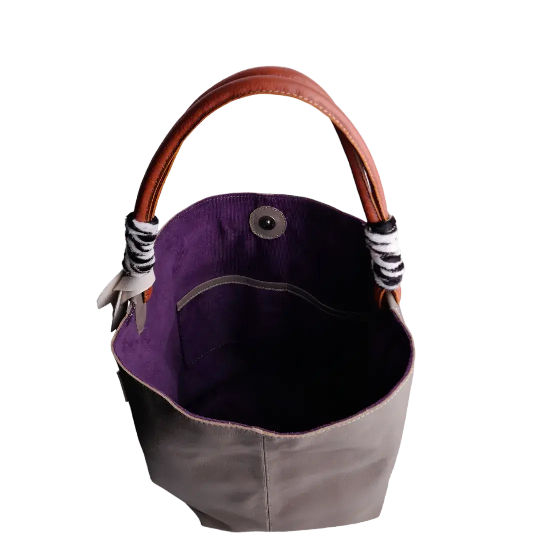 Leah Taupe Women's Leather Handbag