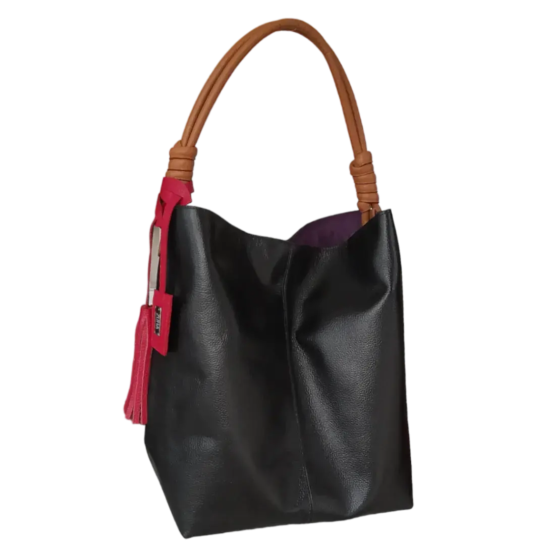 Leah Black Women's Leather Handbag