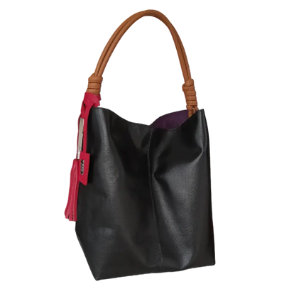 Leah Black Women's Leather Handbag