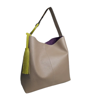 Nora Taupe women's leather bag