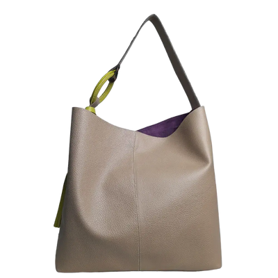 Nora Taupe women's leather bag