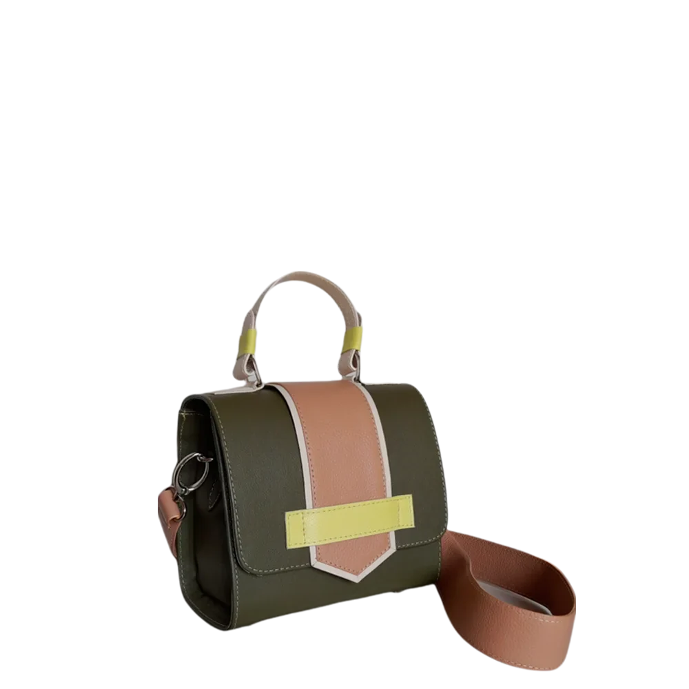 Loren Women's Leather Handbag Olive Green