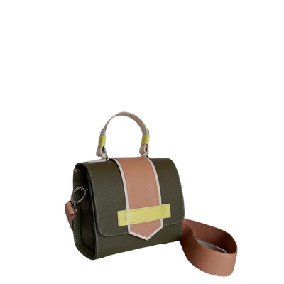 Loren Women's Leather Handbag Olive Green