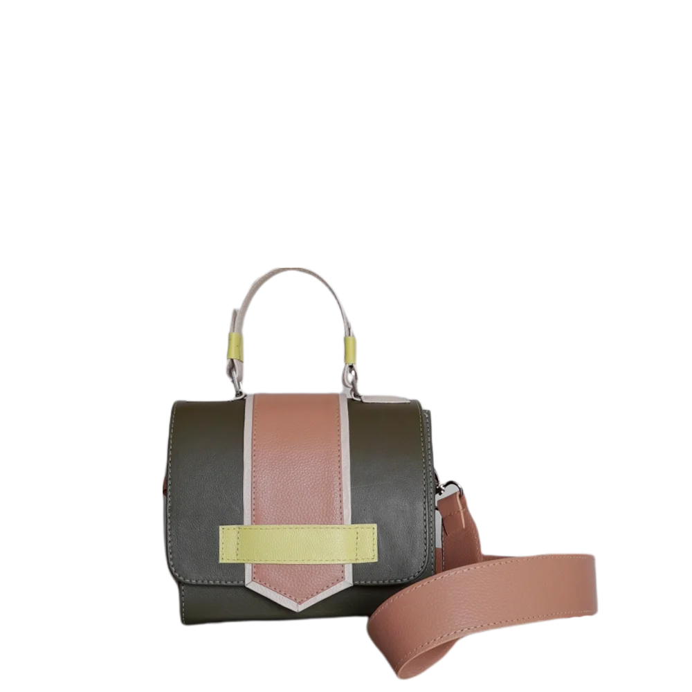 Loren Women's Leather Handbag Olive Green