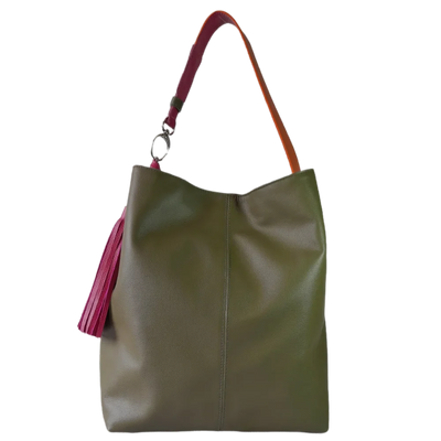 Serenity Olive Green Women's Leather Handbag