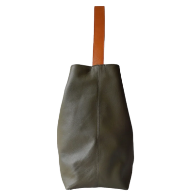 Serenity Olive Green Women's Leather Handbag