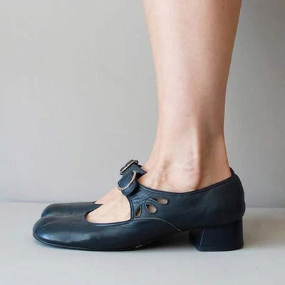 Karen® | Wedge Leather Orthopedic Buckle Sandals