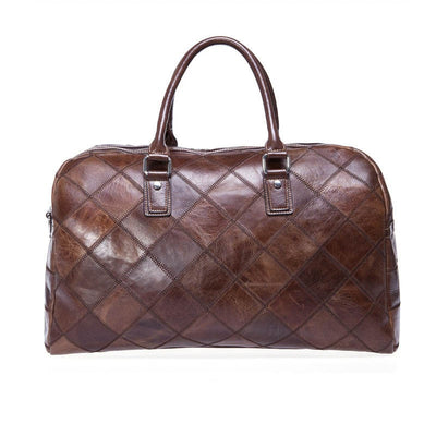 Unisex Genuine  Soft Leather Travel Bag