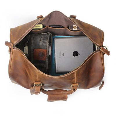 Genuine Leather Overnight  Bag