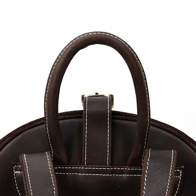 Leather Backpack Beetle Style Women Rucksack