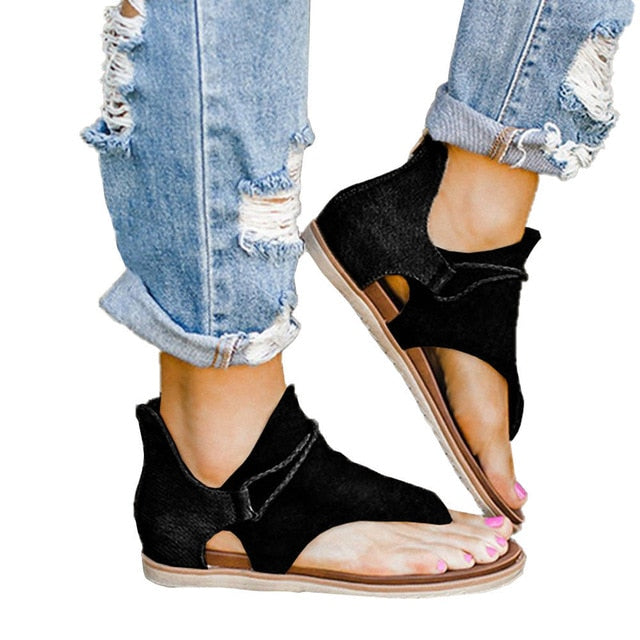 Paula® | Boho Animal Print Sandals