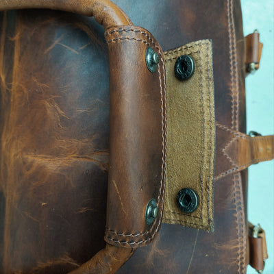 Light Brown Hard Wax Travel Bag