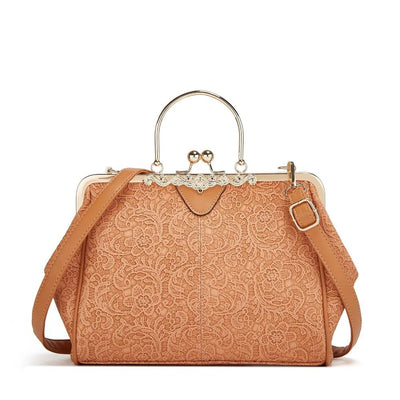 Vintage kiss lock handbag