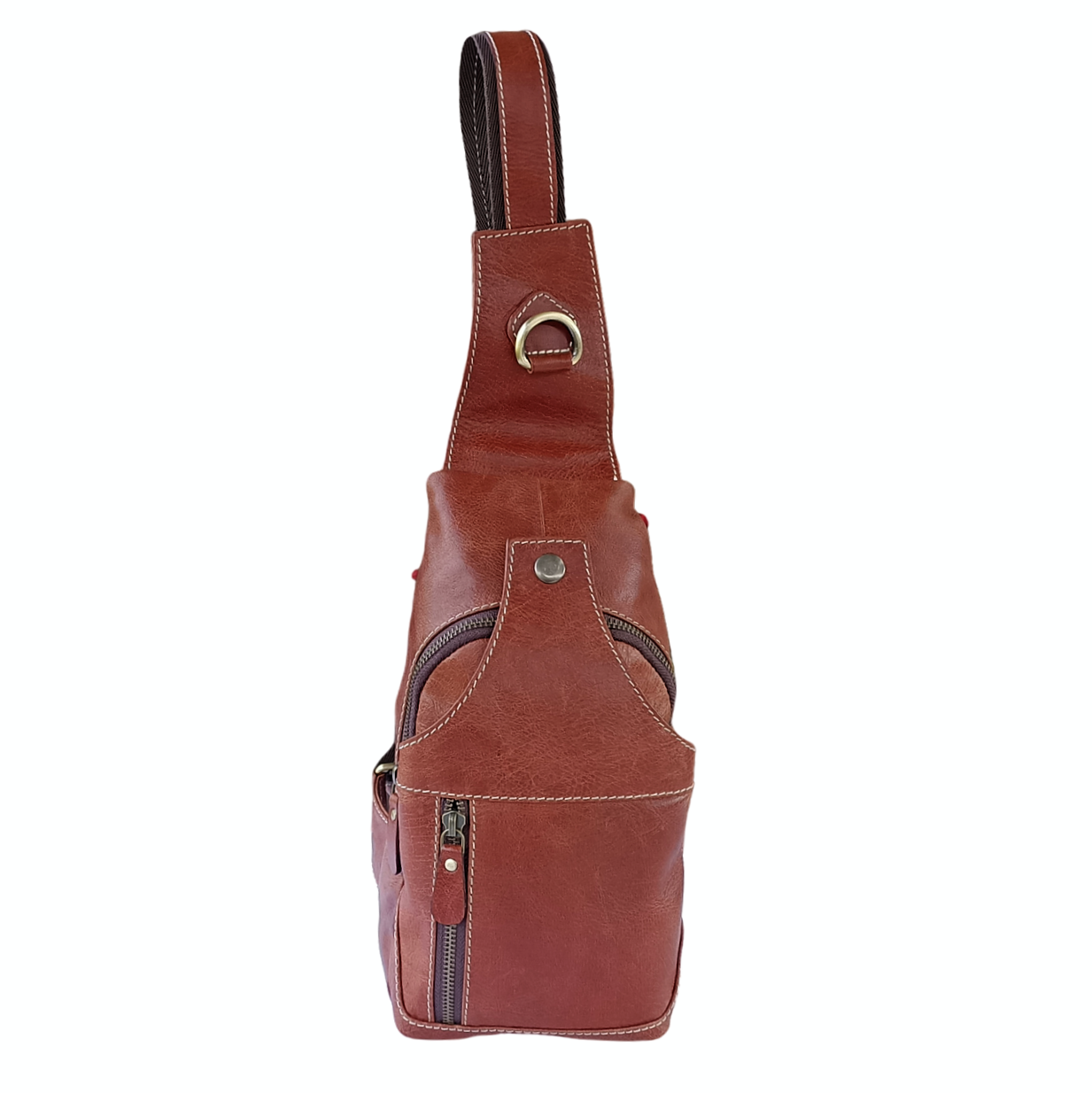 Portable Leather Backpack