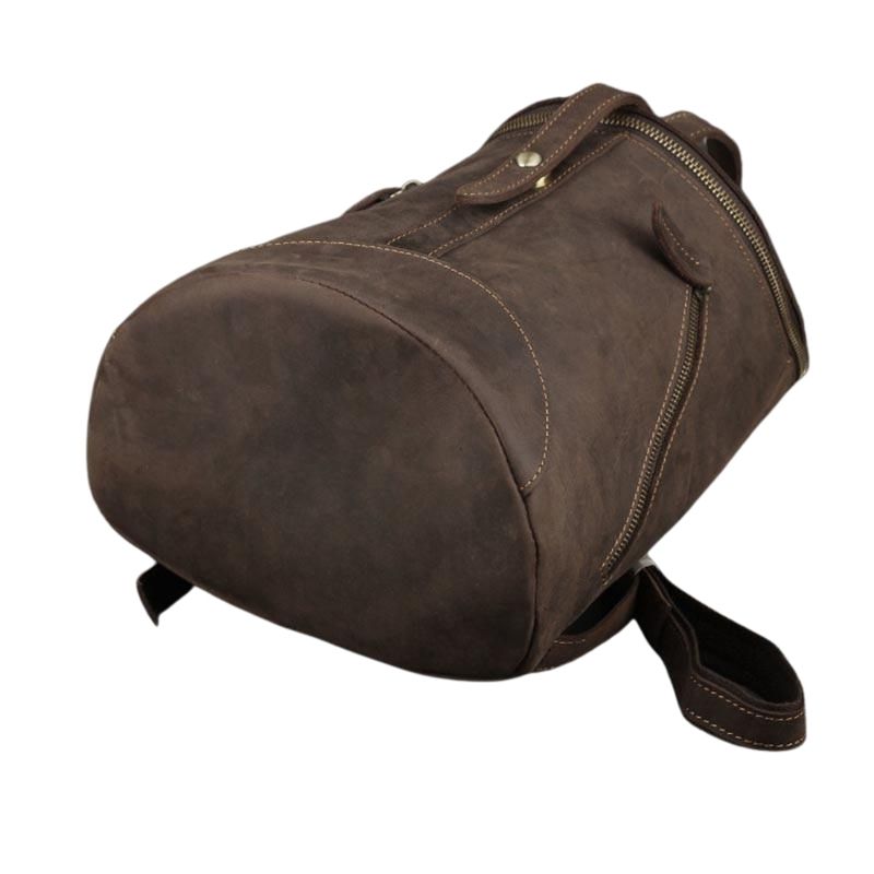 Vintage Leather Backpack Bag College
