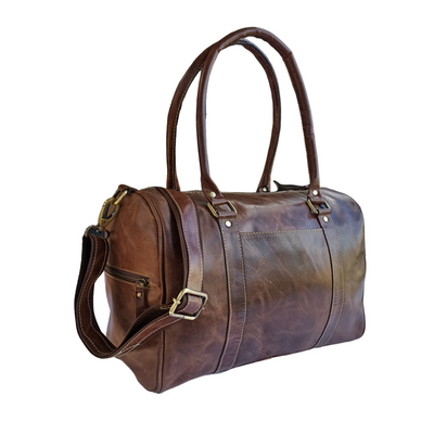 Crazy Horse Leather Mini Duffel  Bag