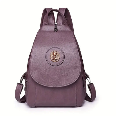 Mira’s Adjustable Retro Denim Backpack