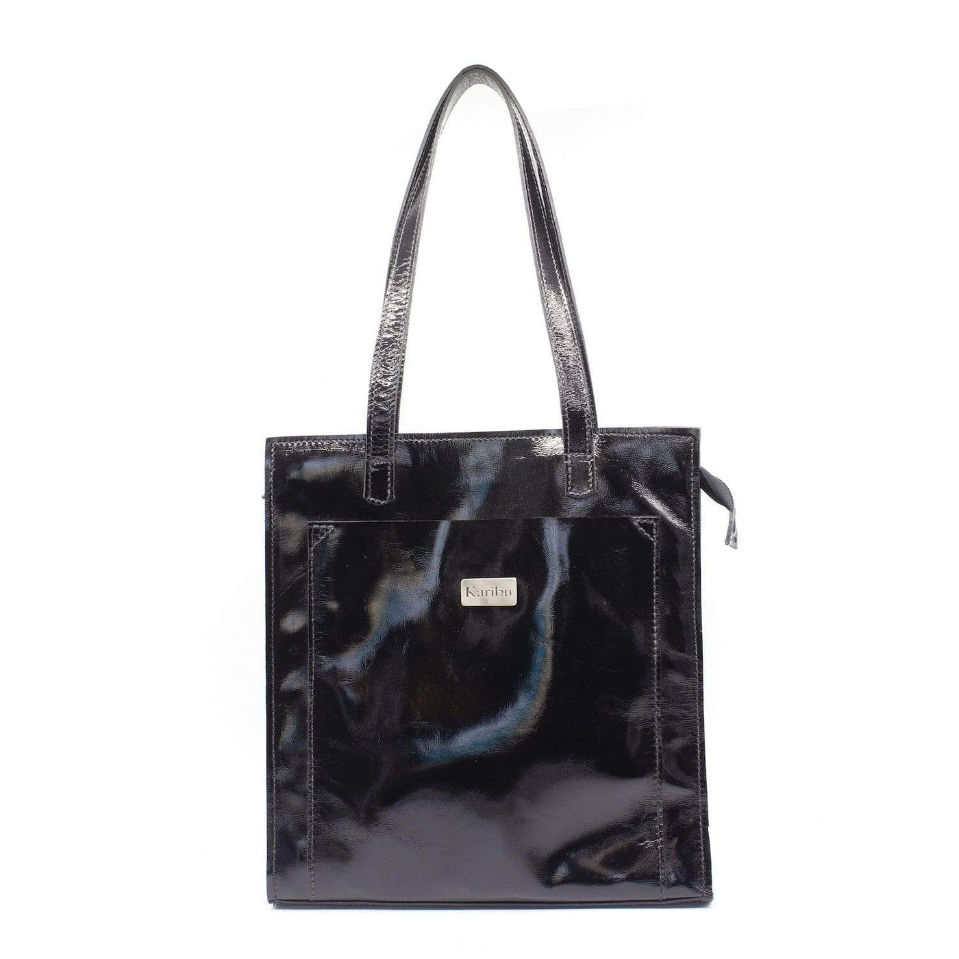 Maria Black Patent Leather Wallet