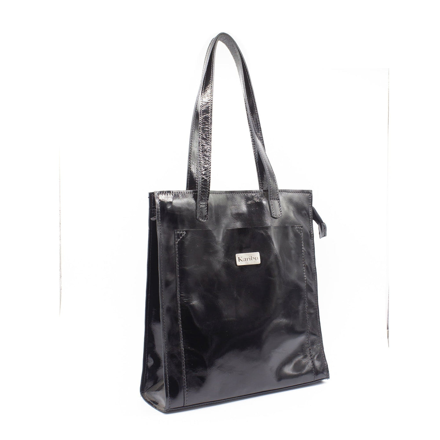 Maria Black Patent Leather Wallet
