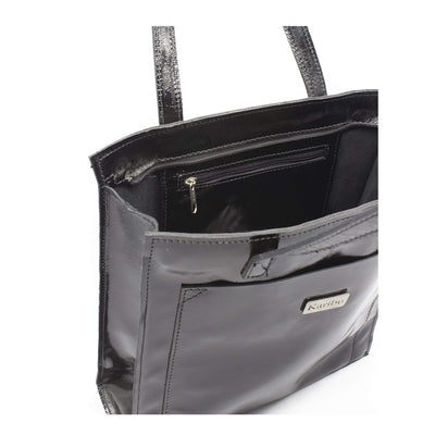 Maria Black Patent Leather Wallet
