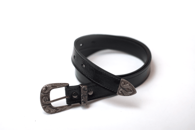 Shiny Black Patent Leather Belt